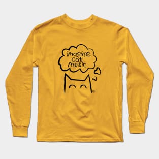 Imagine Cat Music Logo Long Sleeve T-Shirt